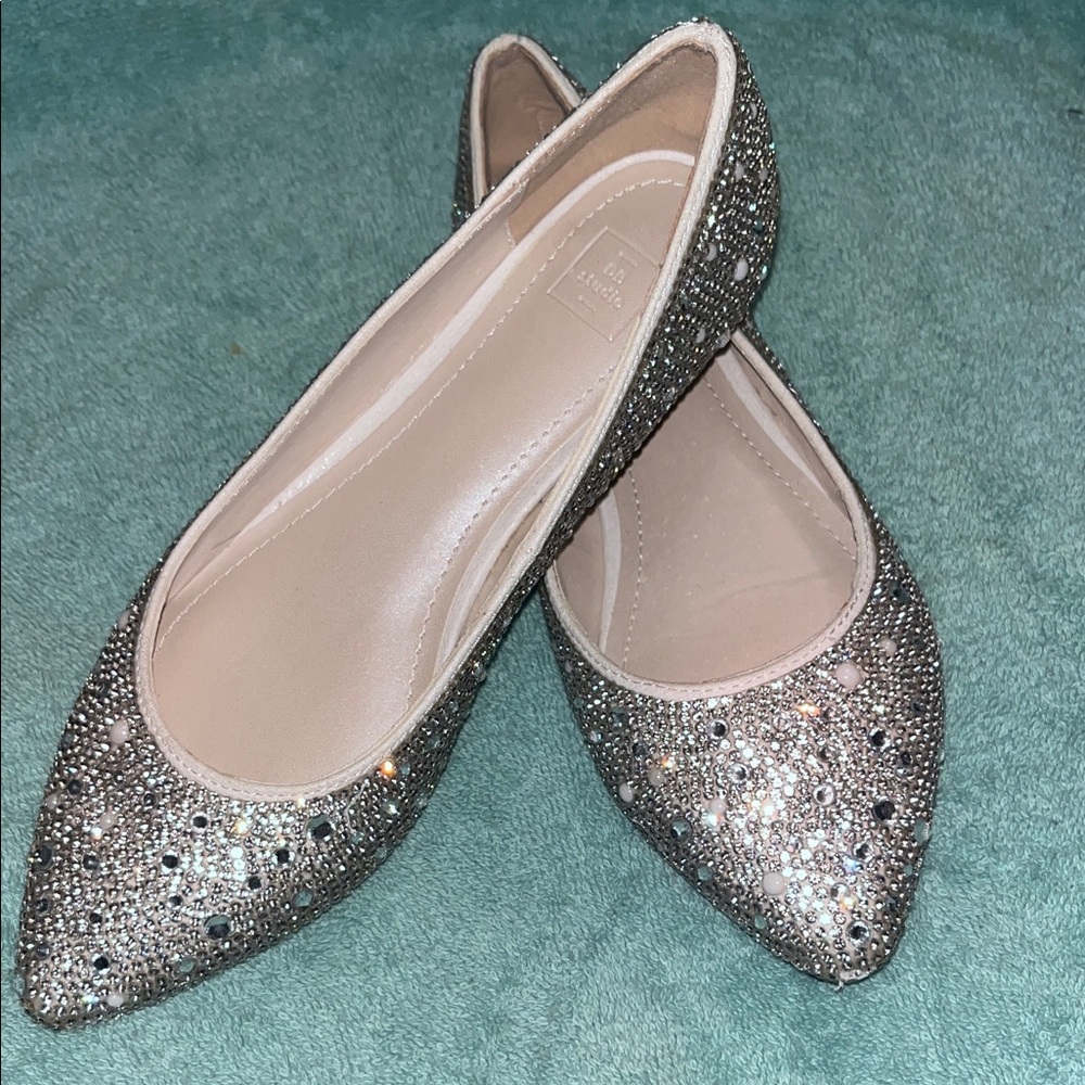 Sparkling Silver Women's Flats